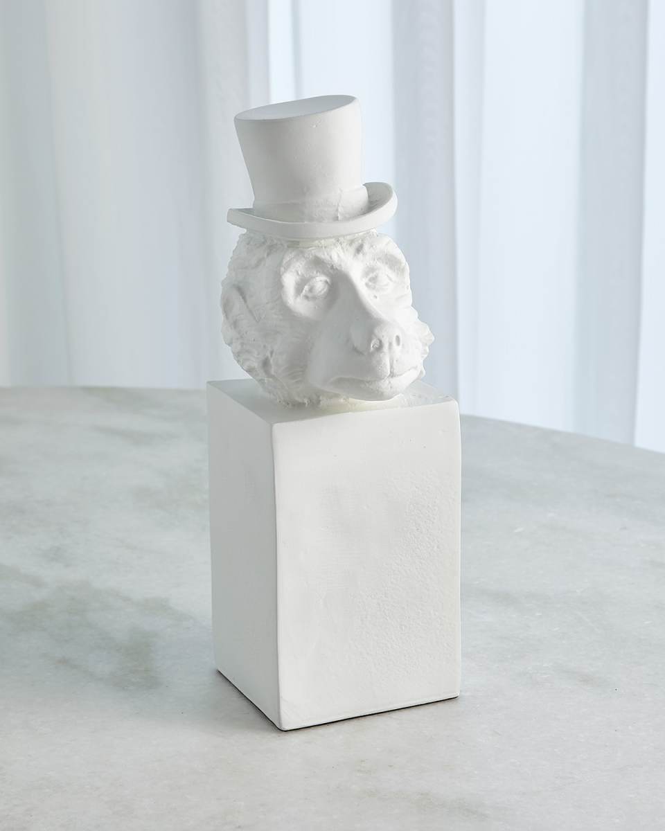 Top Hat Monkey Sculpture