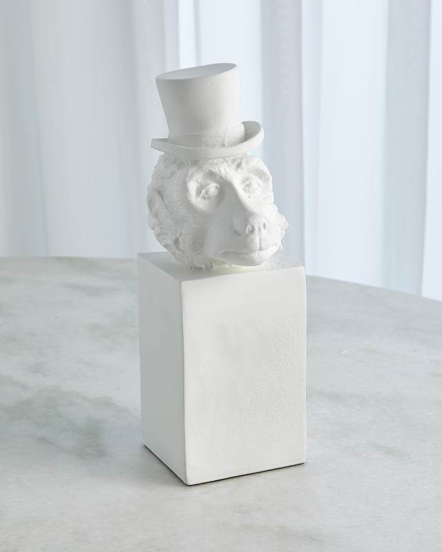 Top Hat Monkey Sculpture