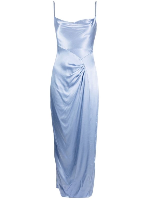 Millenia cowl-neck draped maxi dress