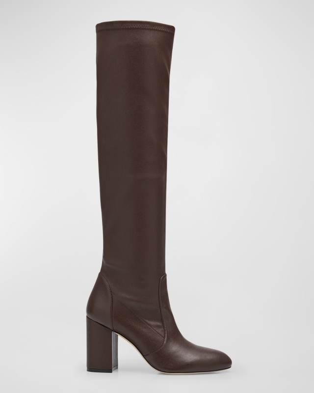 Yuliana Leather Knee Boots