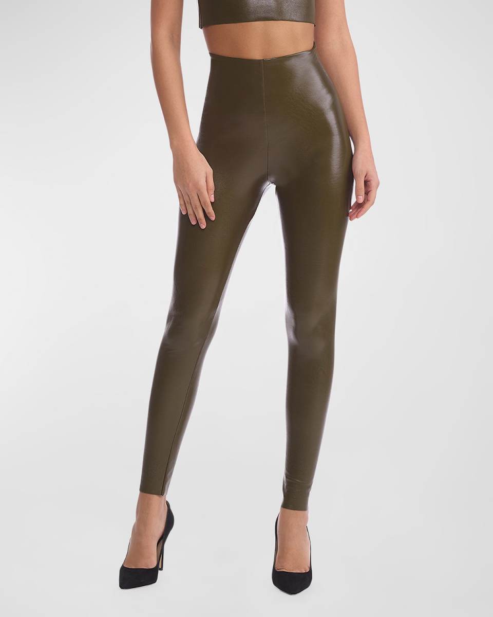 Classic Faux-Leather Leggings