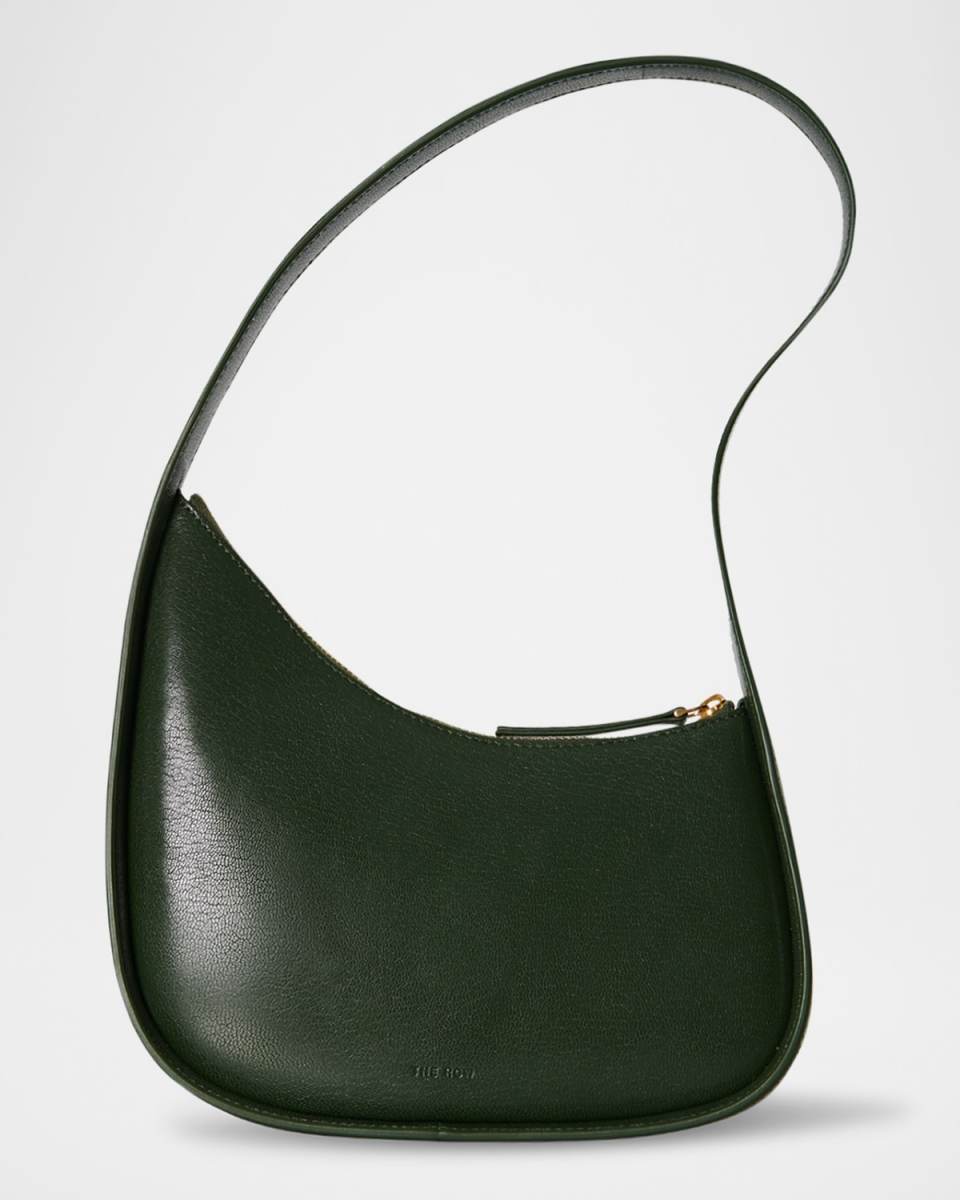 Half Moon in Shiny Kidskin Leather