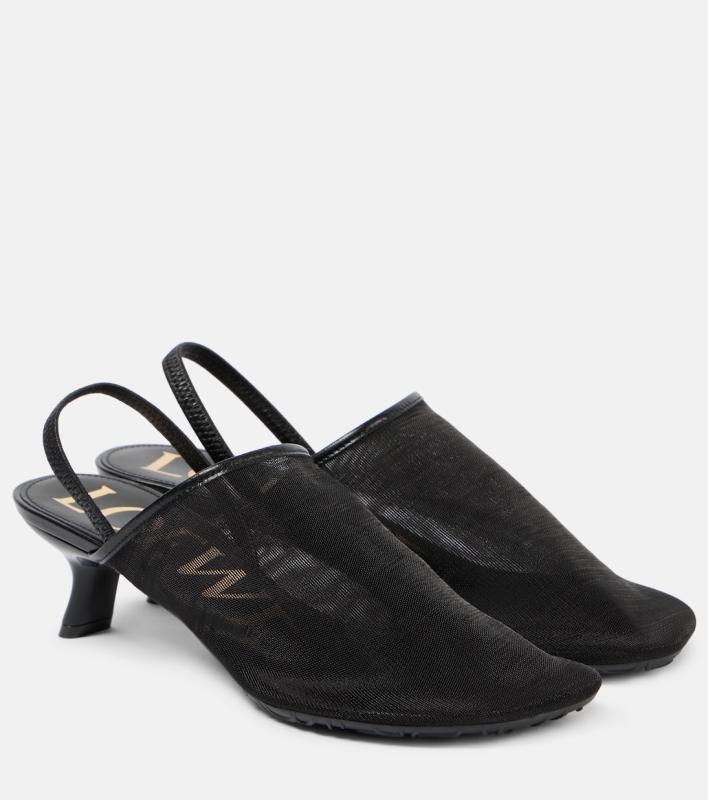 Loewe Petal 45 slingback pumps