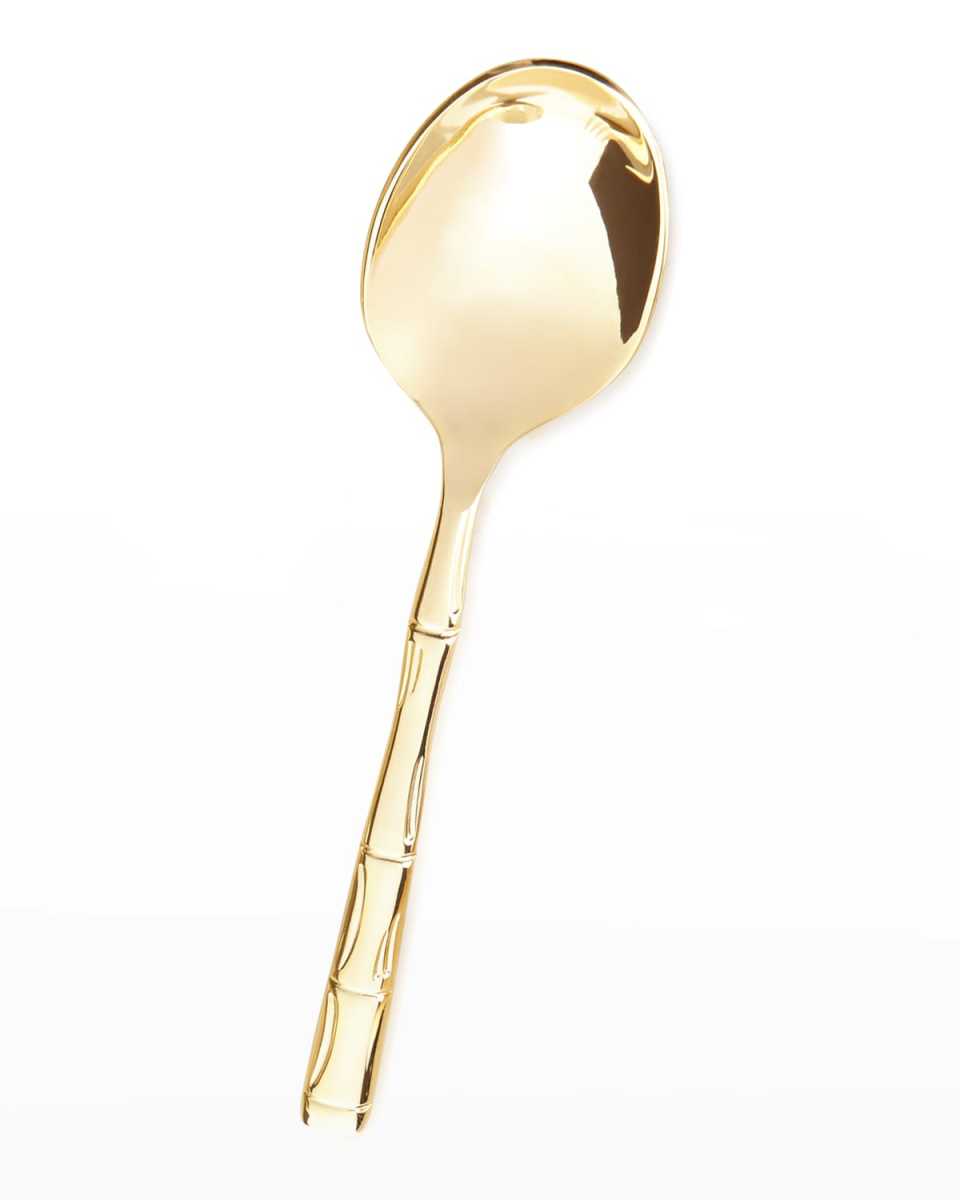 Gold Bamboo Serving Spoon