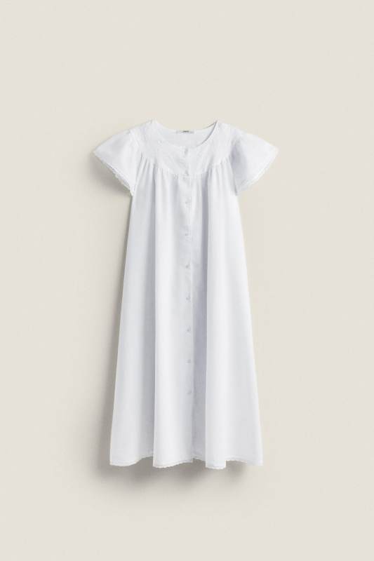 ZARA EMBROIDERED NIGHTGOWN