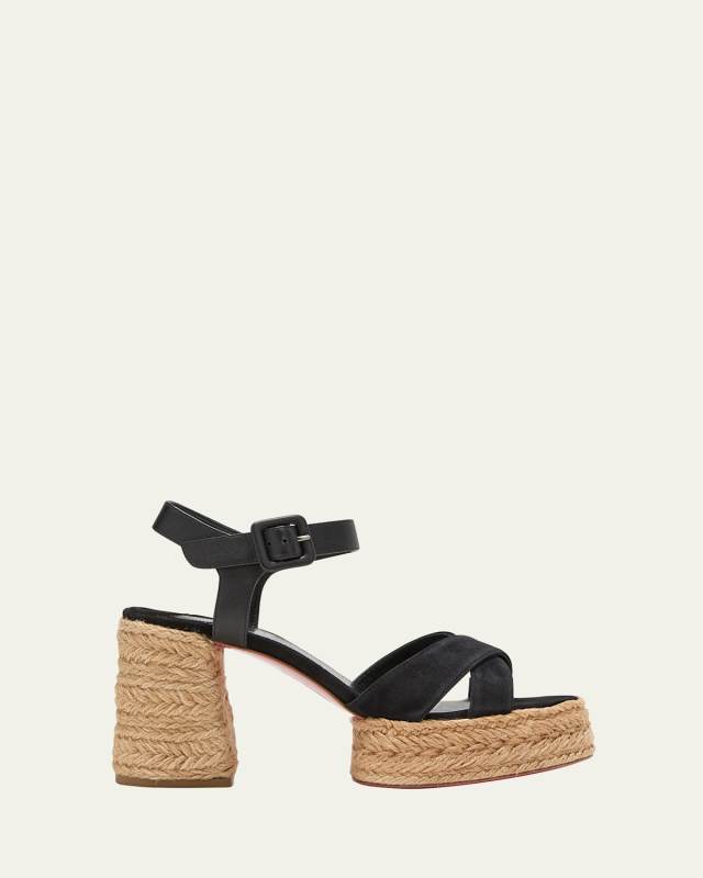 Calakala Crisscross Red Sole Espadrille Sandals