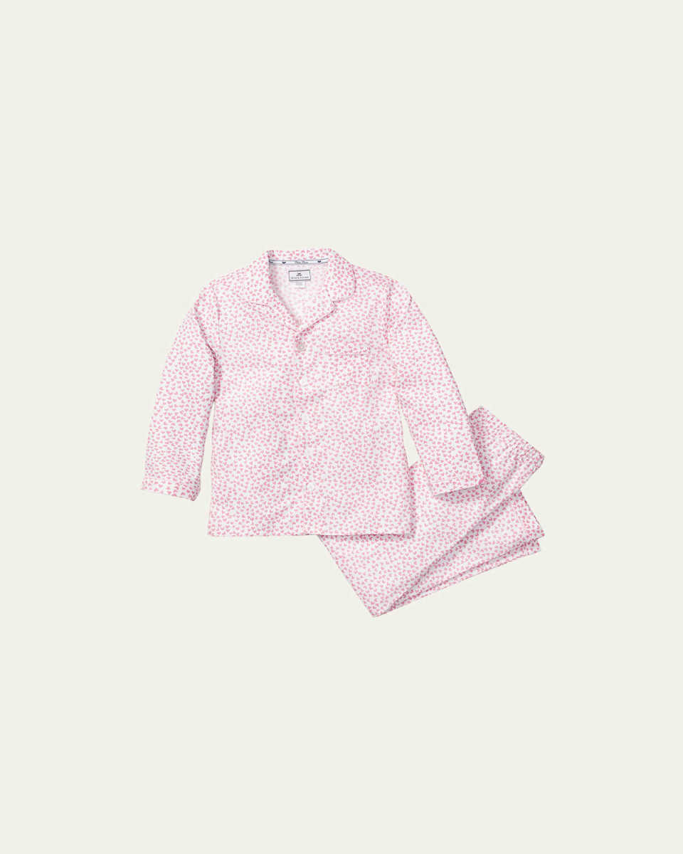 Girl's Palmier Sweethearts 2-Piece Pajama Set, Size 6M-14