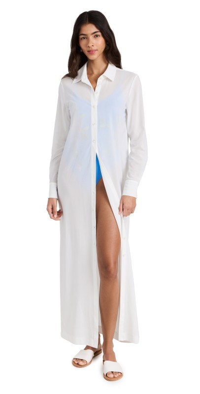 STAUD Vita Dress White