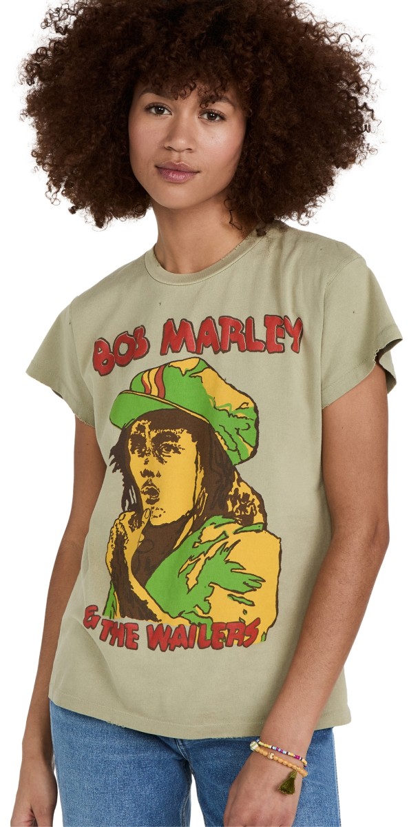 MADEWORN ROCK Bob Marley Tee Sage