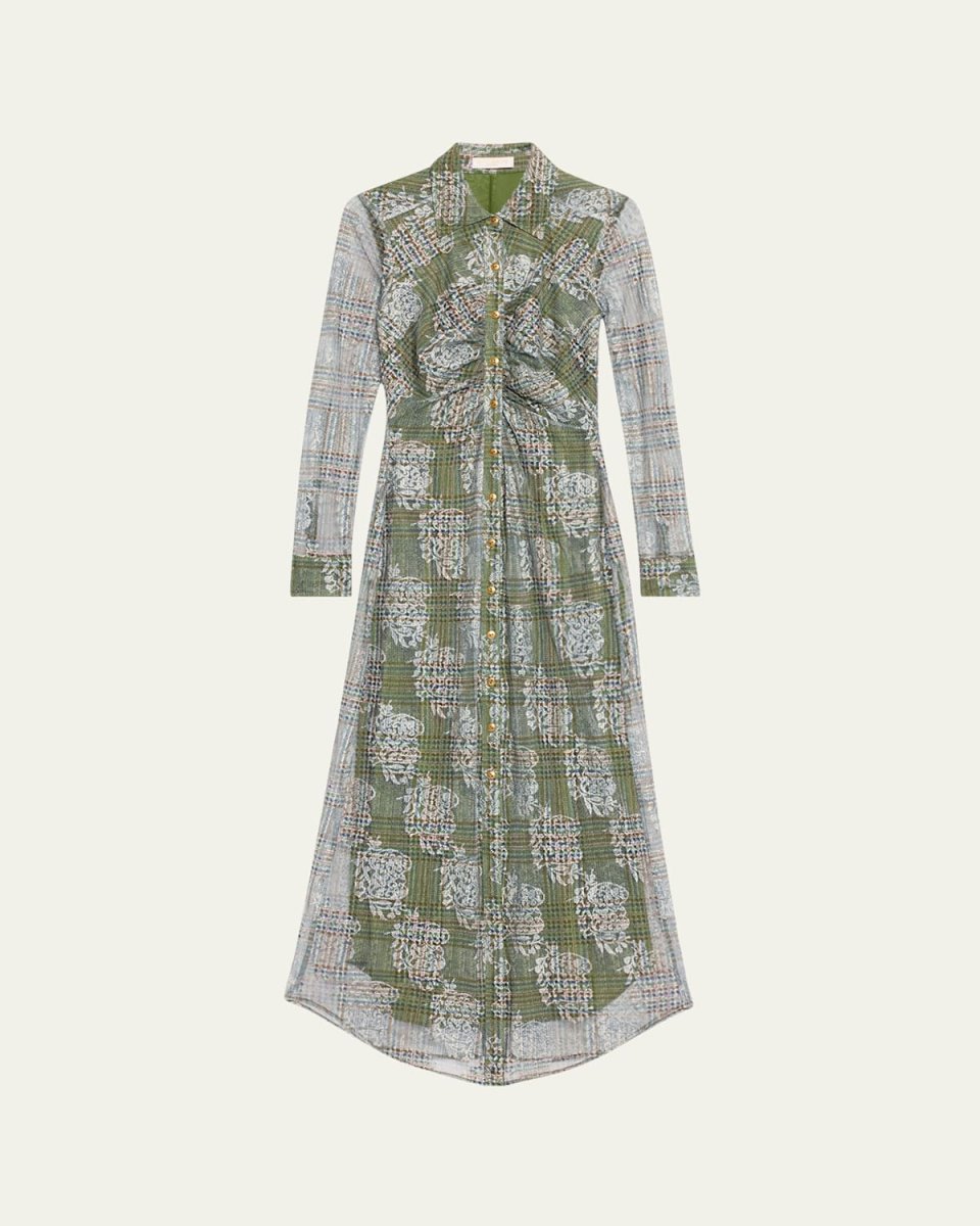 Wyatt Tartan Midi Dress