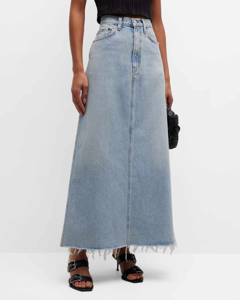 Hilla Denim Maxi Skirt