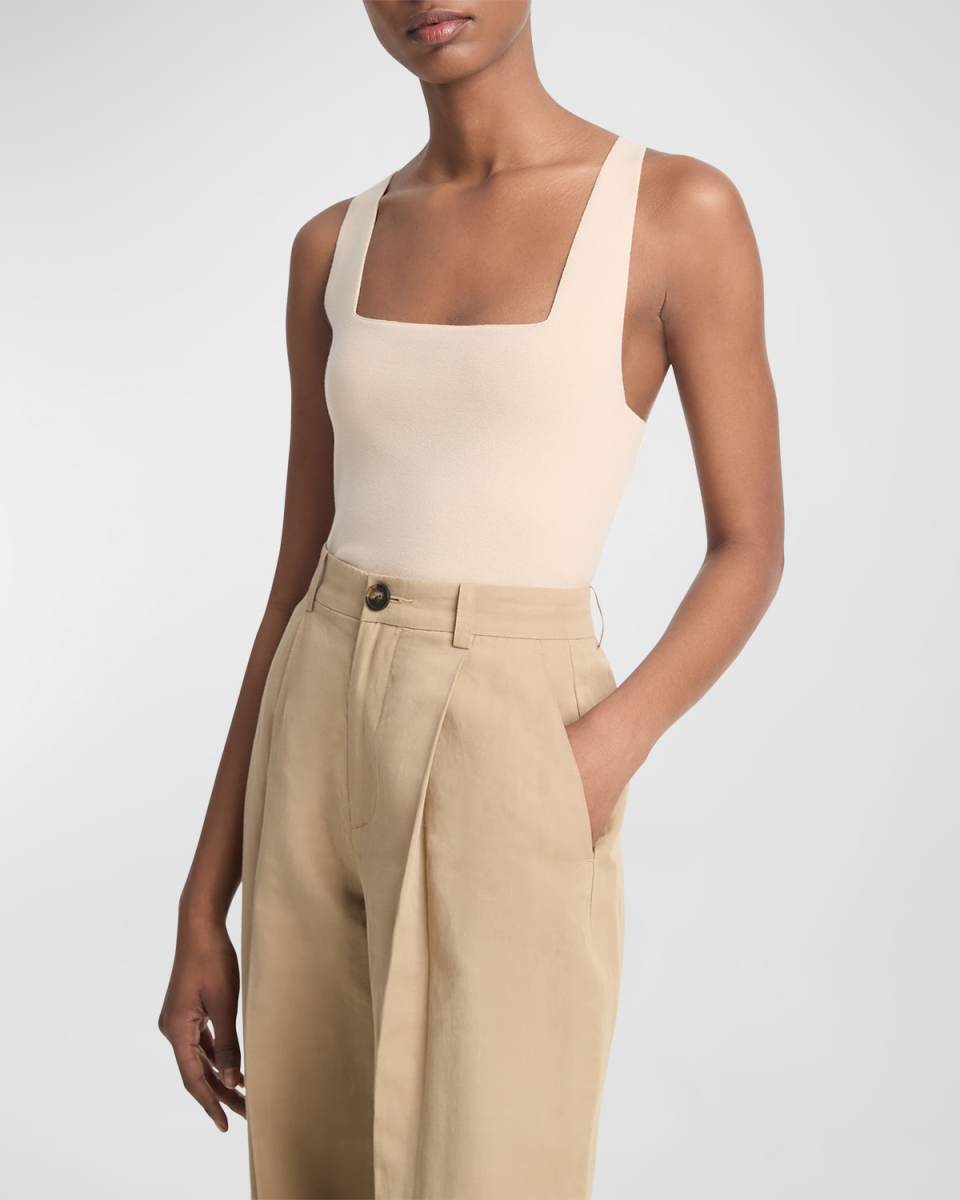Racerback Square-Neck Tank Top