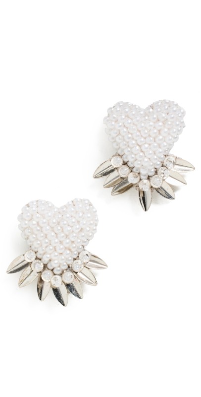 Deepa Gurnani Danni Earrings Silver