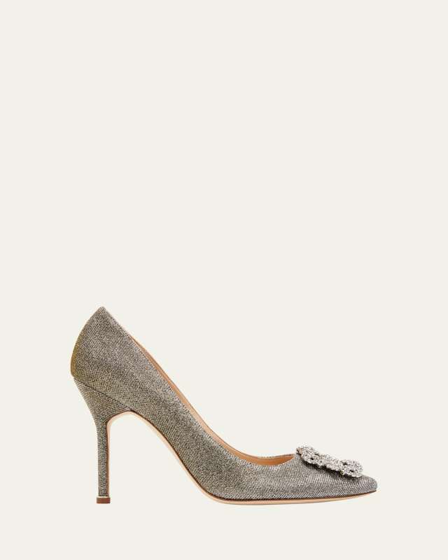 Hangisi 105mm Metallic Buckle Pumps