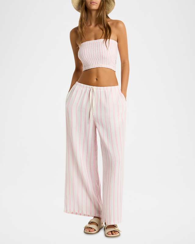 Striped Beach Bandeau Top