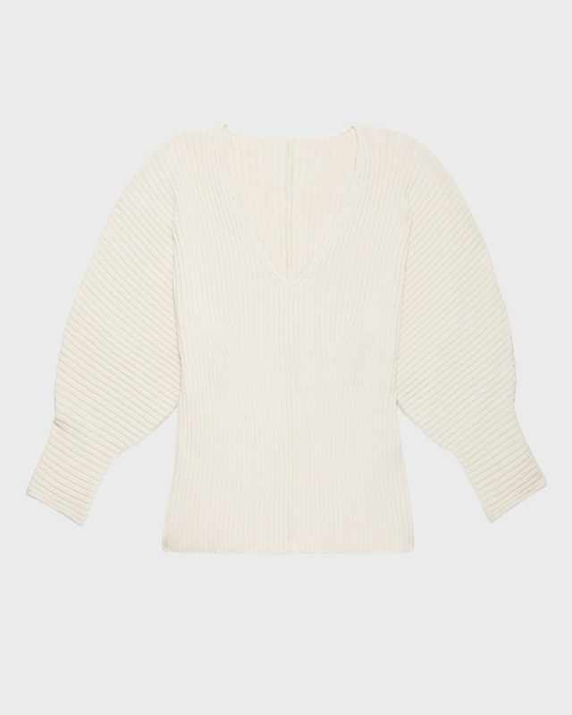 Olla Puff-Sleeve Organic Cotton Sweater