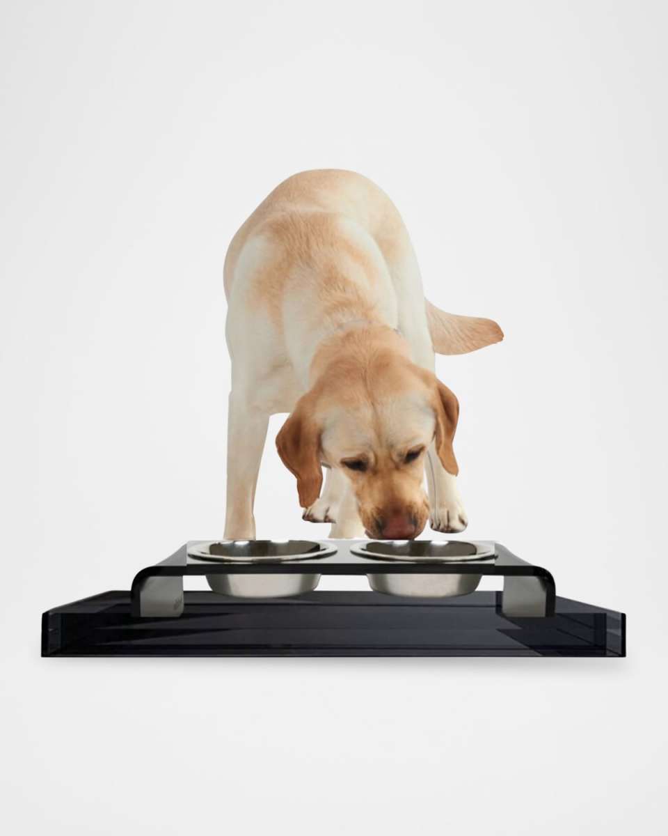Smoke Grey Overflow Feeder Tray, Large