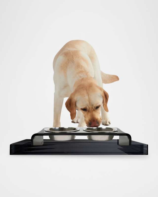 Smoke Grey Overflow Feeder Tray, Large