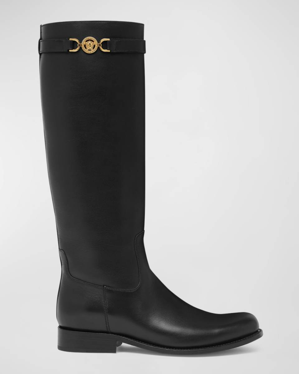 Medusa Leather Riding Boots