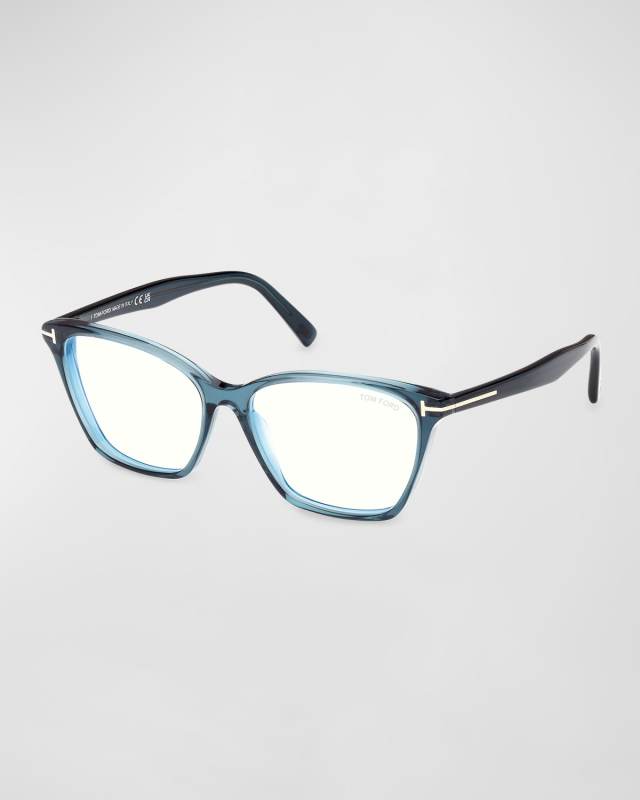 Blue Blocking Acetate Cat-Eye Glasses