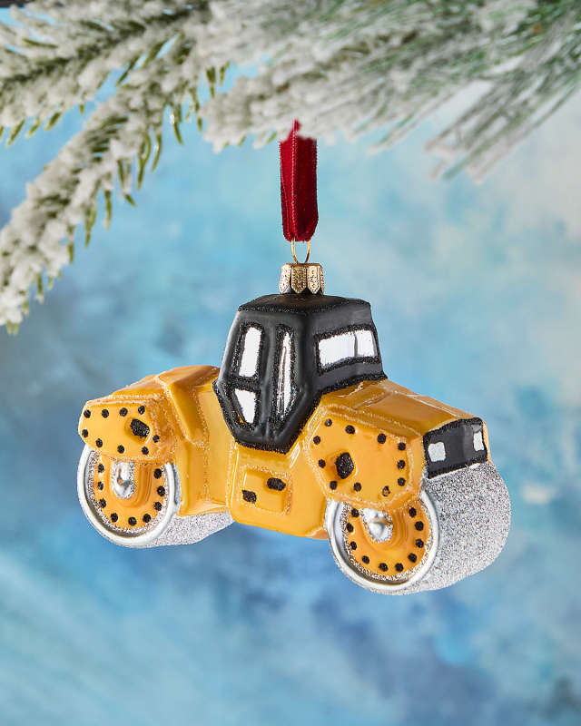 Road Roller Christmas Ornament