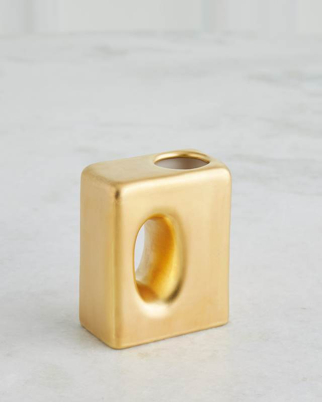 Oh Yes Matte Gold Vase, 5"