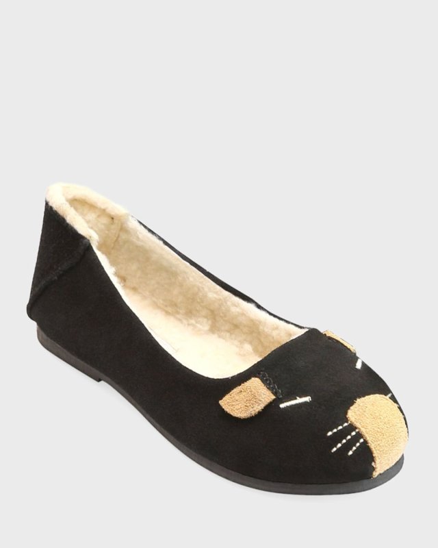 Mousie Embroidered Suede Flats, Baby/Toddler/Kids