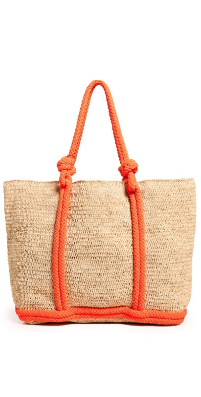 Vanessa Bruno Cabas Large Tote Orange Fluo