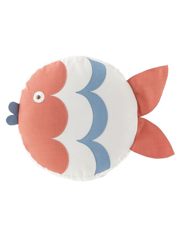 Celerie Kemble Kissing Fish Tambourine Left Pillow