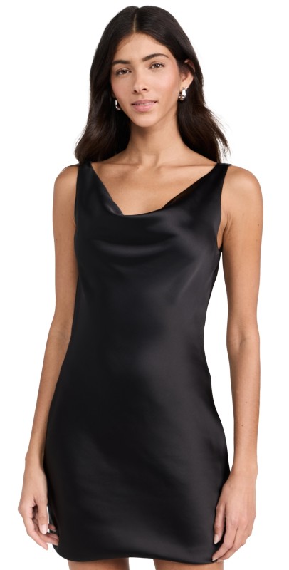 Norma Kamali Maria Mini Dress Black