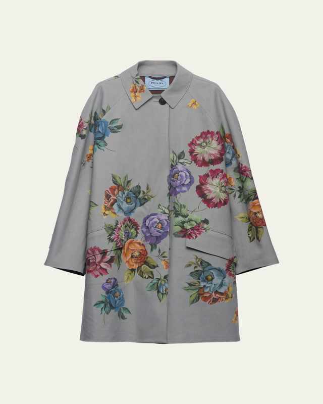 Floral Oversized Coat
