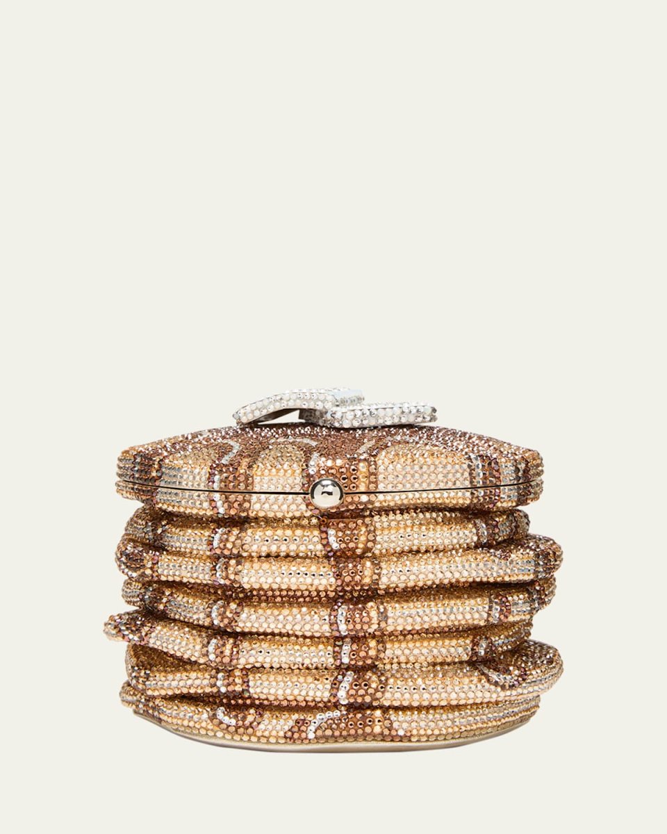 Pancakes Crystal Minaudiere Bag