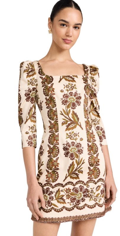 Cara Cara Belinda Mini Dress Olive Renaissance
