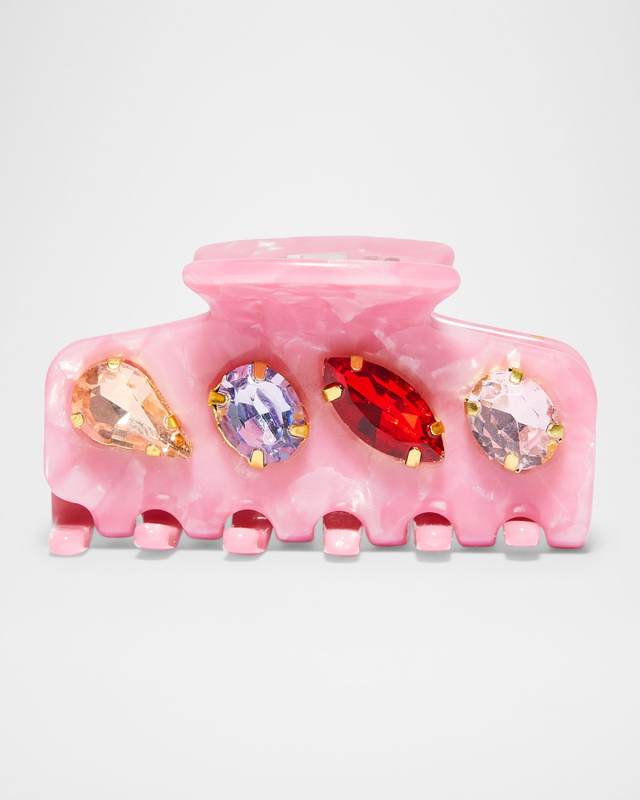 Crystal Acetate Jaw Clip