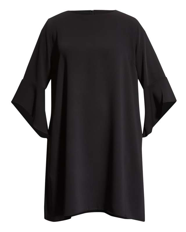 Plus Size Julia Ruffle-Sleeve Crepe Dress