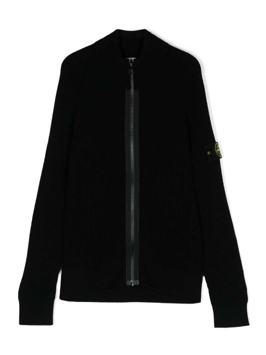 Compass-badge raglan cardigan