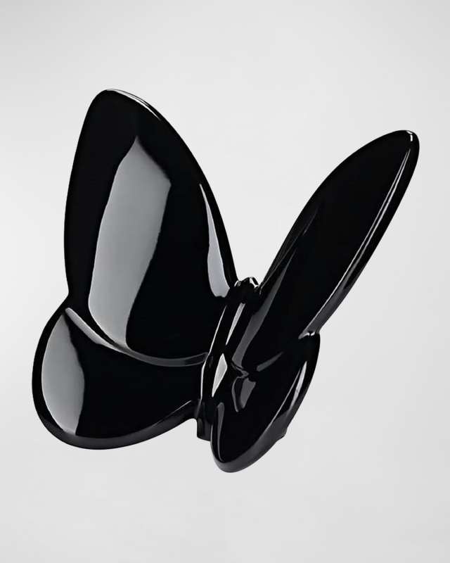 2.6" Lucky Crystal Black Butterfly
