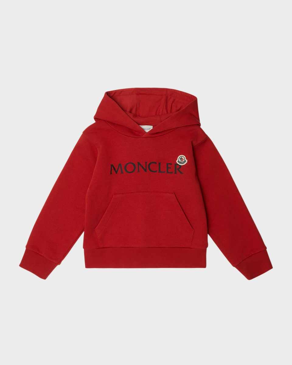 Boy's Contrast Logo-Print Hoodie, Size 4-