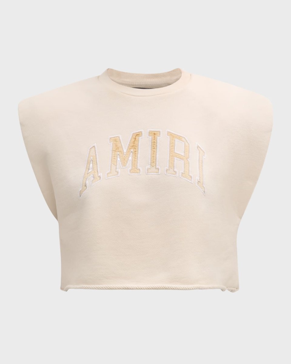 Vintage Logo Strong-Shoulder Muscle T-Shirt