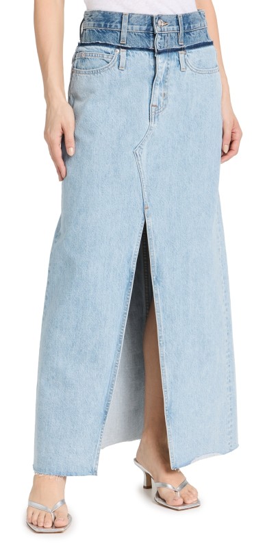 SLVRLAKE Re-Work Dallas Double Waistband Skirt Twin Valley