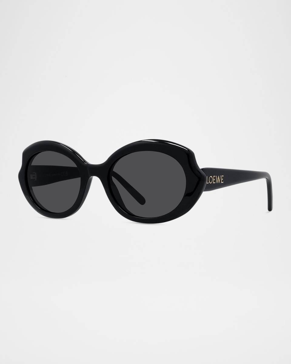 Round Slim Acetate Sunglasses