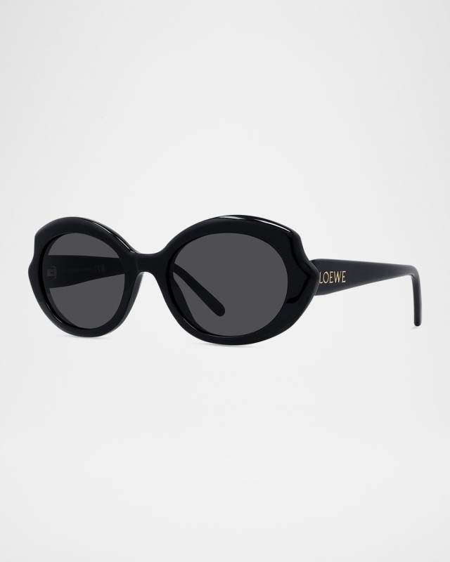 Round Slim Acetate Sunglasses