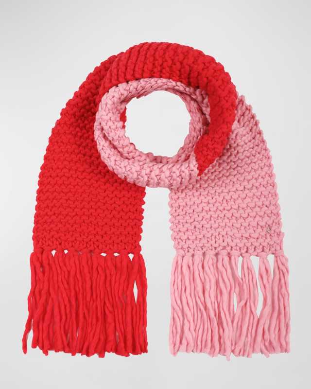 two-tone wool scarf
