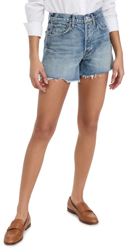 AGOLDE Parker Long Vintage Shorts Wheel