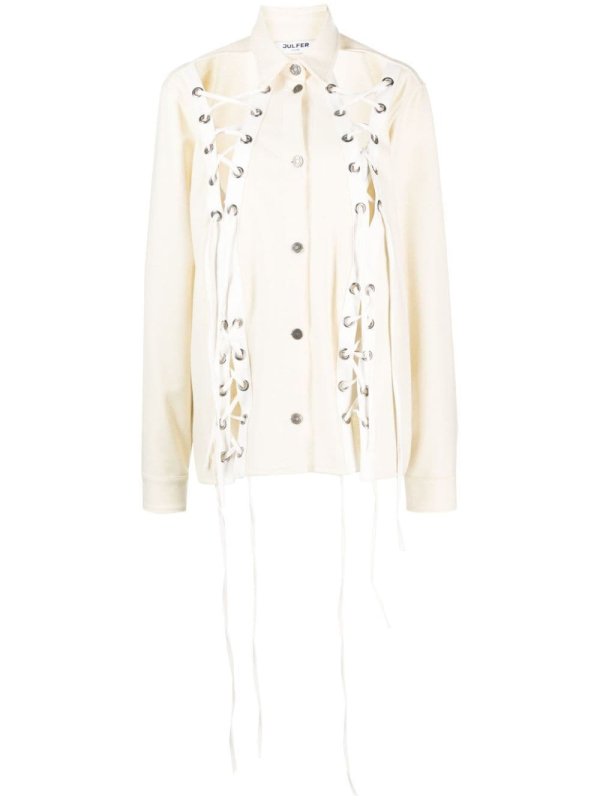 Alex lace-up wool jacket