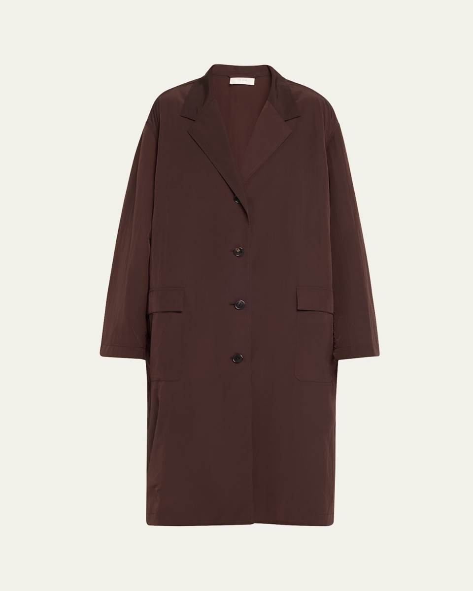 Adan Single-Breasted Long Coat