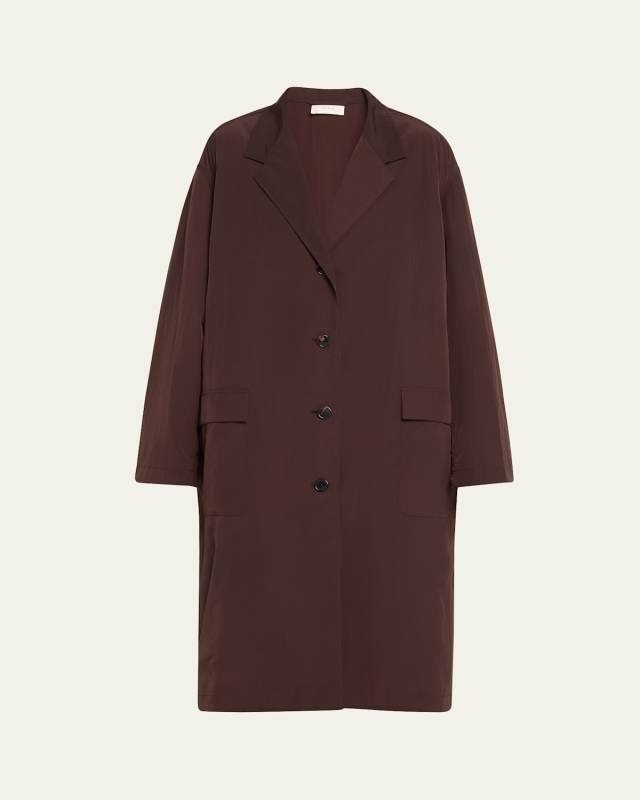 Adan Single-Breasted Long Coat