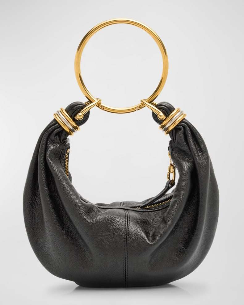 Chloe Bracelet Bag Mini in Shiny Grained Calfskin