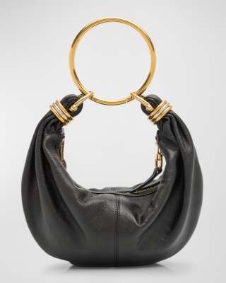 Chloe Bracelet Bag Mini in Shiny Grained Calfskin