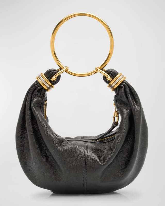 Chloe Bracelet Bag Mini in Shiny Grained Calfskin